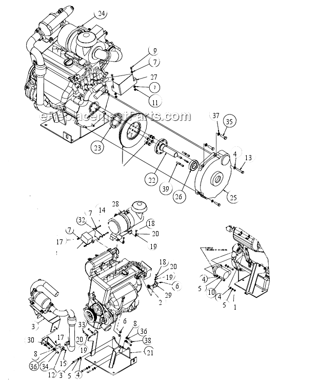 Page C Diagram and Parts List for MK-4036HY  MK Diamond Concrete Saw